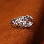 انگشتر دُر نجف مردانه کد 4757