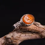 انگشتر عقیق مردانه کد 4765