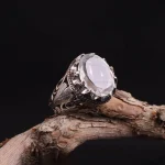 انگشتر دُر نجف مردانه کد 4774