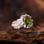 انگشتر زبرجد مردانه کد 4783