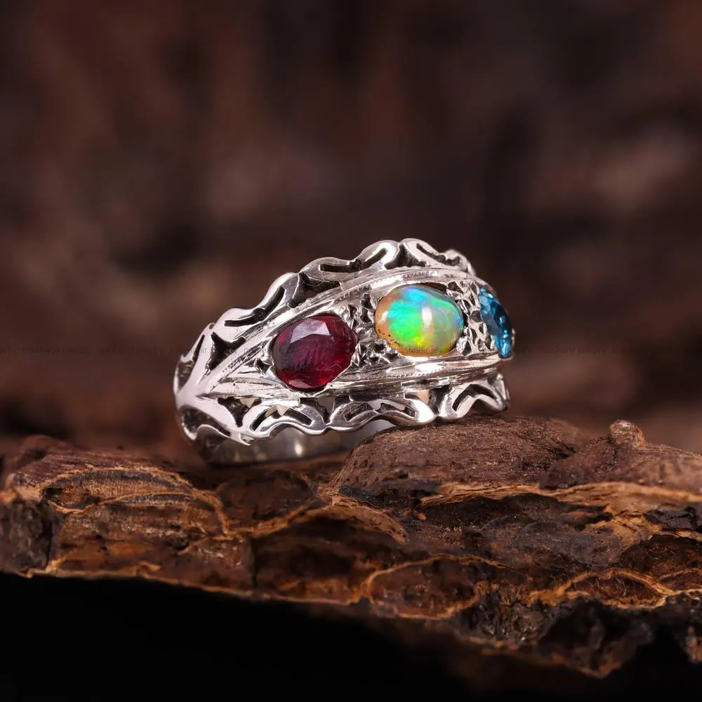 انگشتر میکس مردانه کد 4785