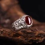 انگشتر عقیق مردانه کد 4789