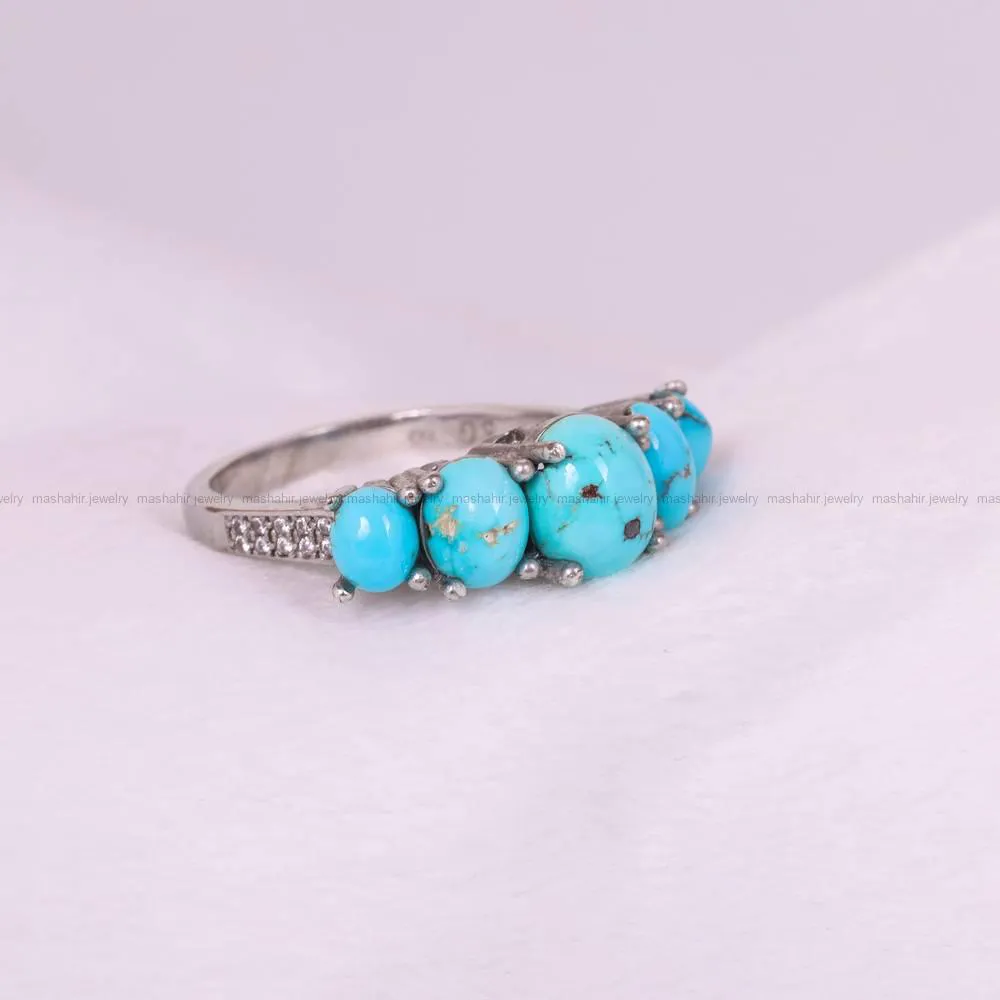 انگشتر فیروزه شجری زنانه کد 4707
