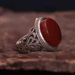 انگشتر عقیق مردانه کد 1333