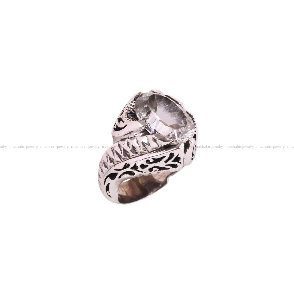 انگشتر طرح موزانایت مردانه کد 4742
