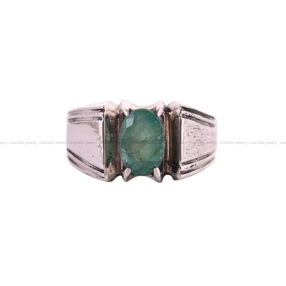 انگشتر زمرد مردانه کد 4761