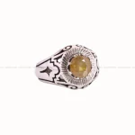 انگشتر یاقوت زرد مردانه کد 4771