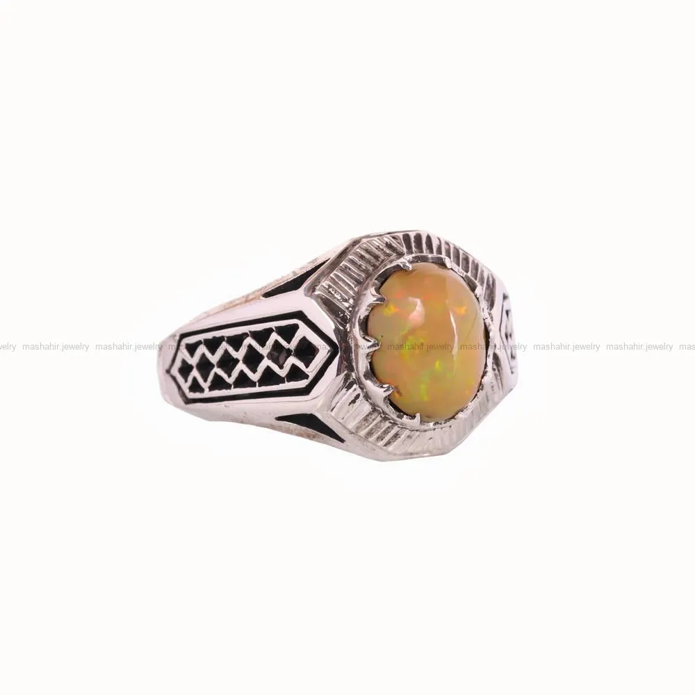 انگشتر اوپال مردانه کد 4780