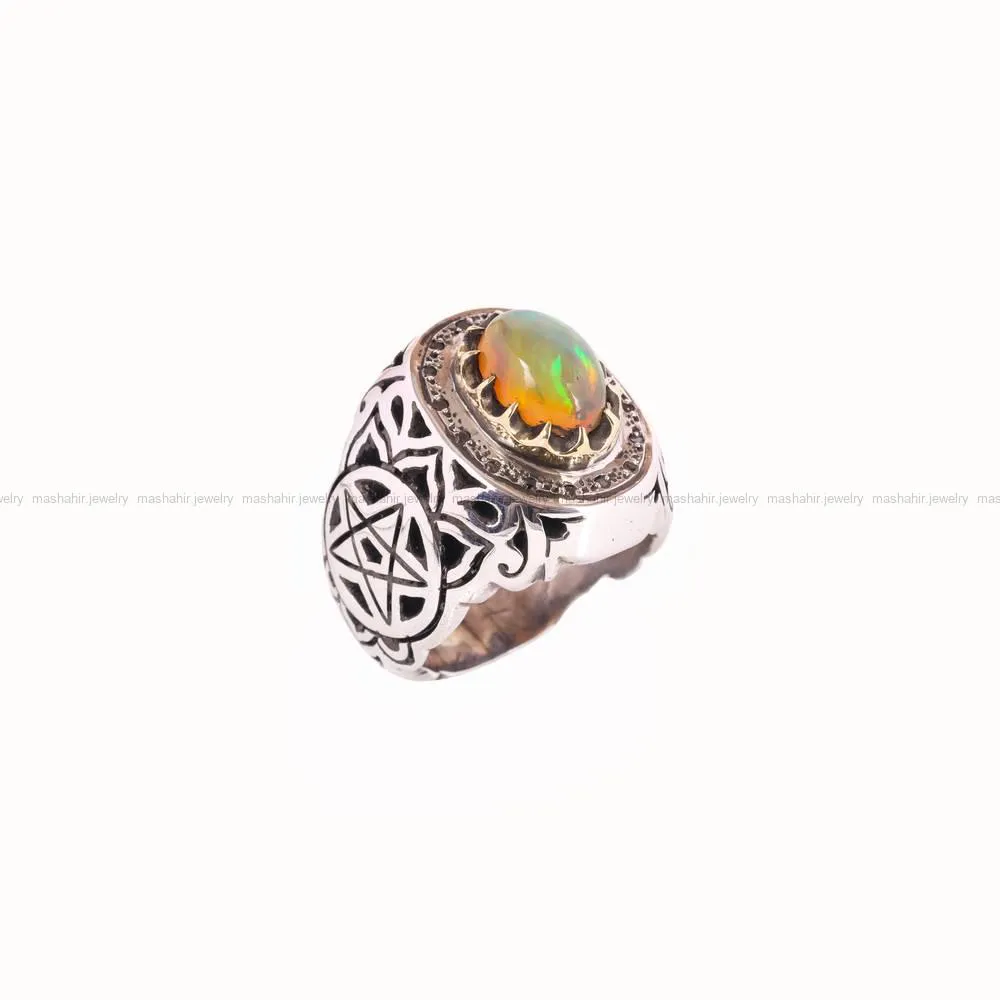 انگشتر اوپال مردانه کد 4781
