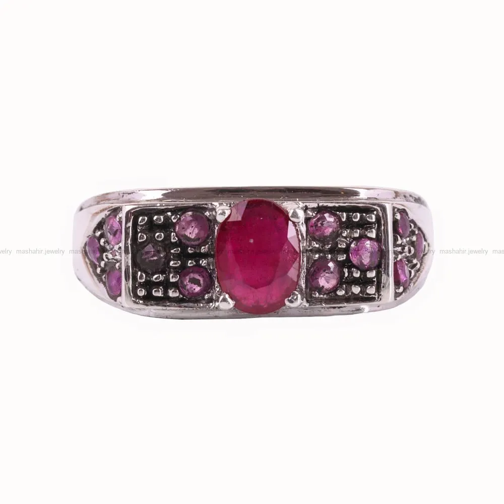 انگشتر یاقوت سرخ مردانه