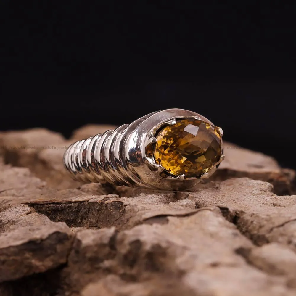 انگشتر زبرجد مردانه کد 4851