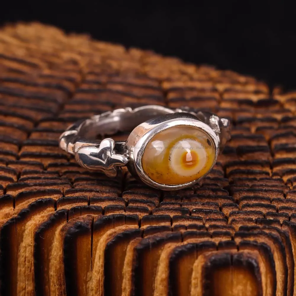 انگشتر عقیق باباقوری مردانه کد 4863