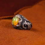 انگشتر اوپال مردانه کد 4881