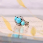 انگشتر فیروزه شجری زنانه کد 4716