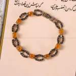 دستبند عقیق زنانه کد 4718