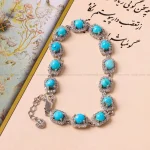 دستبند فیروزه زنانه کد 4723