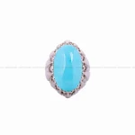 انگشتر فیروزه عجمی مردانه کد 4680