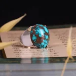 انگشتر فیروزه شجری مردانه کد 4682