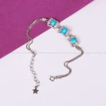 دستبند فیروزه زنانه کد 4797