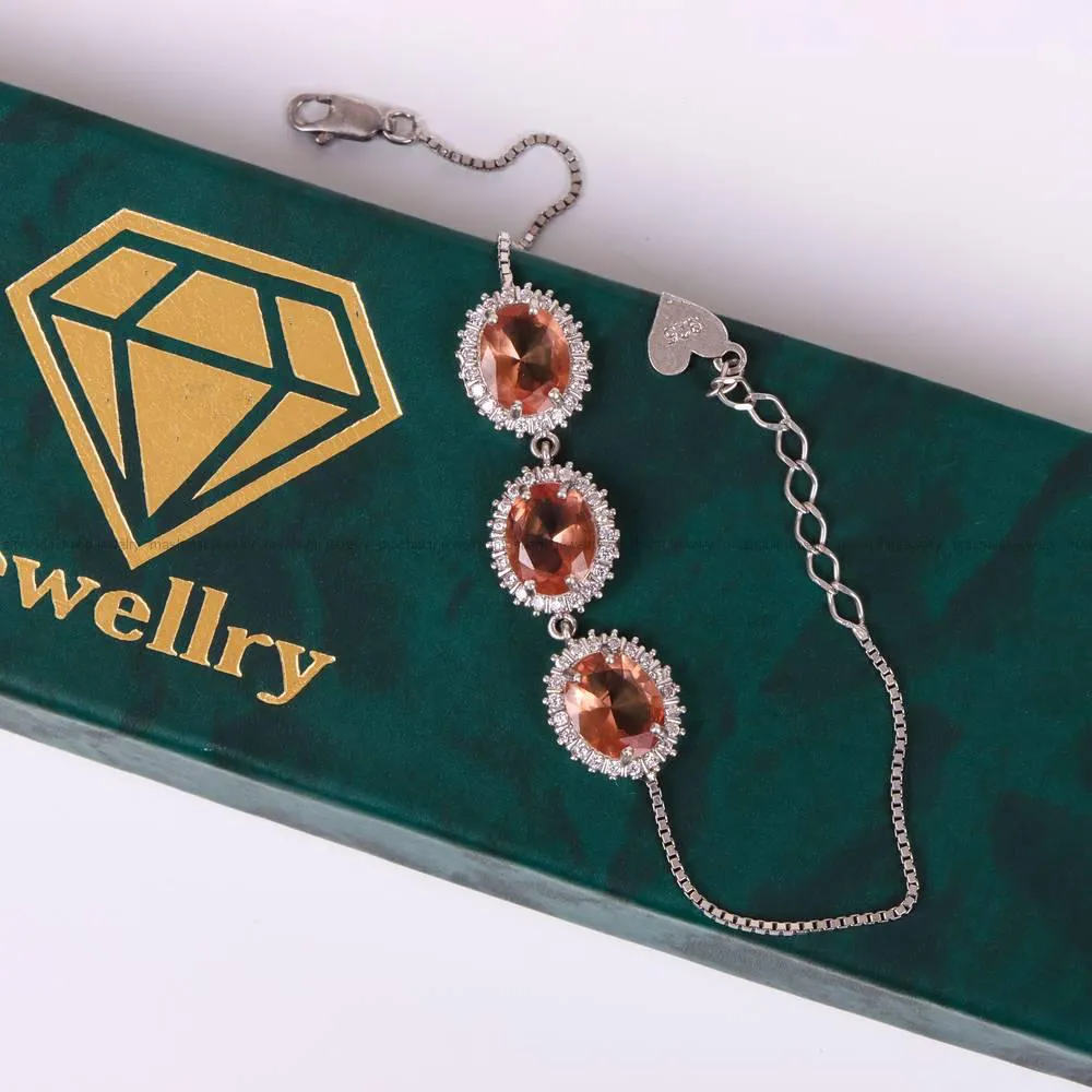 دستبند الکساندریت زنانه کد 4813