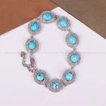 دستبند فیروزه زنانه کد 4822