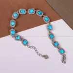 دستبند فیروزه زنانه کد 4826