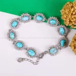 دستبند فیروزه زنانه کد 4831