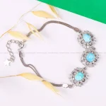 دستبند فیروزه زنانه کد 4834