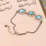 دستبند فیروزه زنانه کد 4839