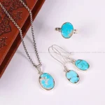 نیم ست فیروزه زنانه کد 4885