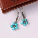 گوشواره فیروزه زنانه کد 4886