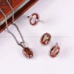 نیم ست الکساندریت زنانه کد 4888