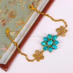 دستبند فیروزه زنانه کد 4892