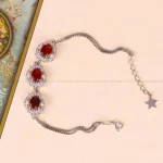 دستبند عقیق زنانه کد 4902