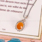 گردنبند عقیق زنانه کد 4903