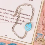 دستبند فیروزه زنانه کد 4904