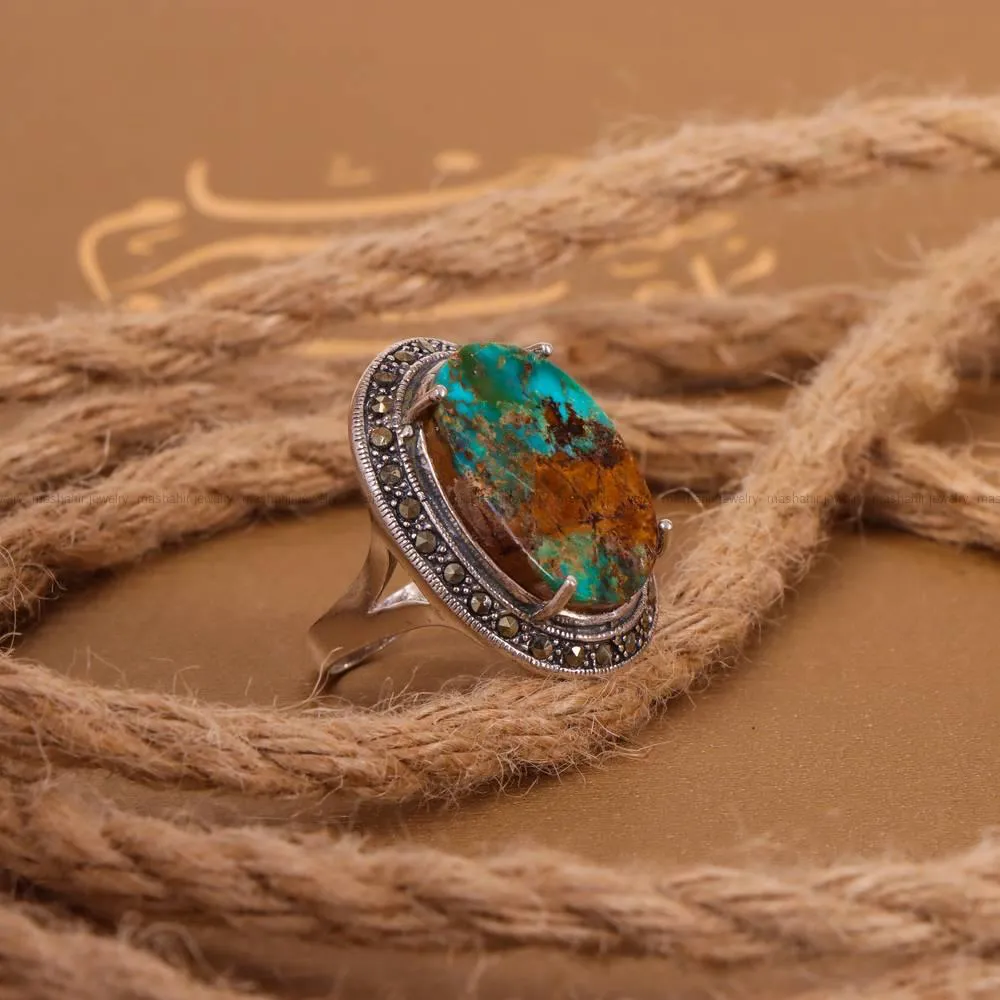 انگشتر فیروزه شجری زنانه کد 4918