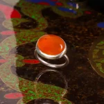 انگشتر عقیق زنانه کد 4925