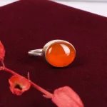 انگشتر عقیق زنانه کد 4931