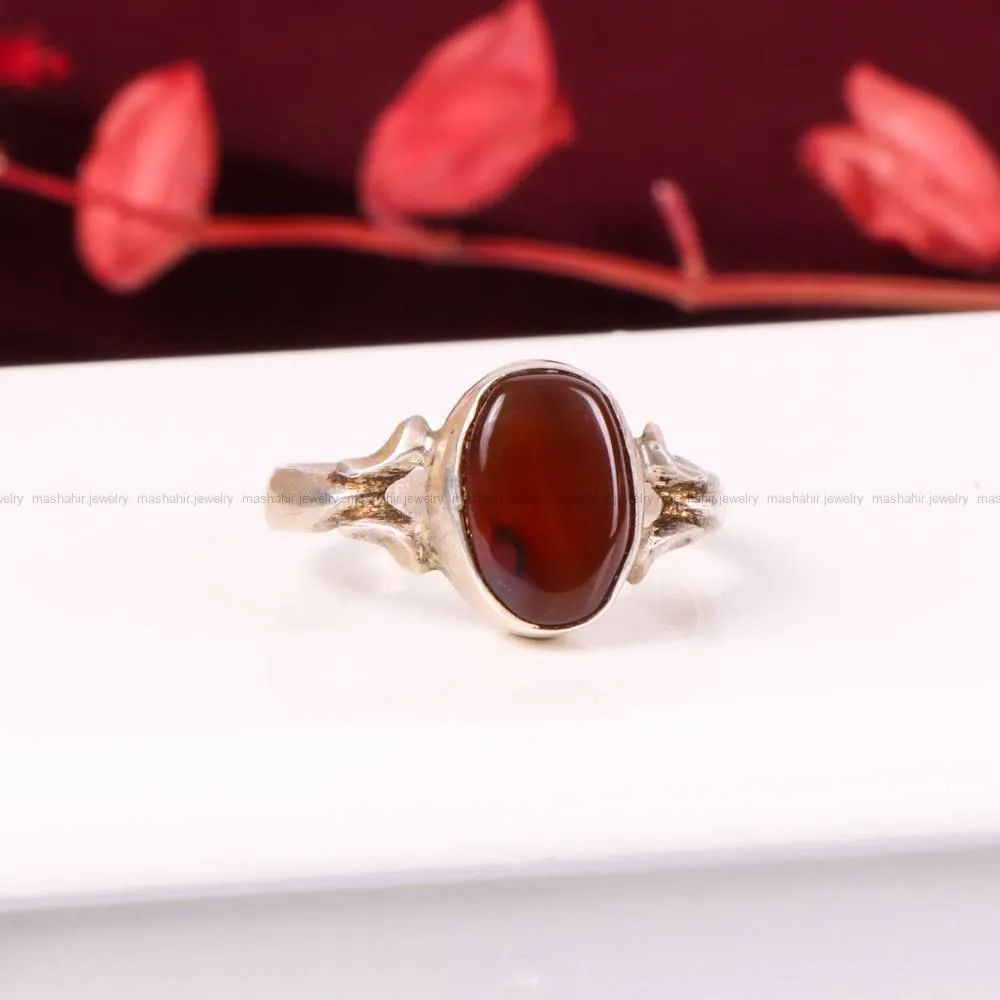 انگشتر عقیق زنانه کد 4932