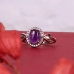 انگشتر آمیتیست زنانه کد 4948
