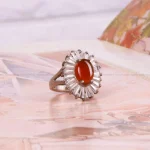 انگشتر عقیق زنانه کد 4951