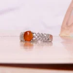 انگشتر عقیق زنانه کد 4952