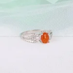 انگشتر عقیق زنانه کد 4961