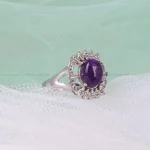 انگشتر آمیتیست زنانه کد 4964