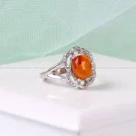 انگشتر عقیق زنانه کد 4967