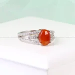 انگشتر عقیق زنانه کد 4969