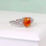 انگشتر عقیق زنانه کد 4971