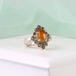 انگشتر عقیق زنانه کد 4973