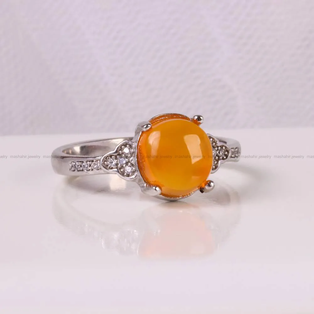 انگشتر عقیق زنانه کد 4979